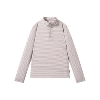 OUTDOOR PRODUCTS T-Shirt Women's Cloud Gray With White Pinstripe