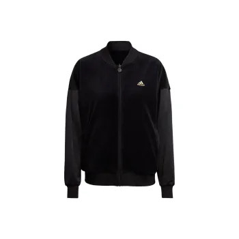 Adidas Embossed Monogram Reversible Jackets Coats Women's Black
