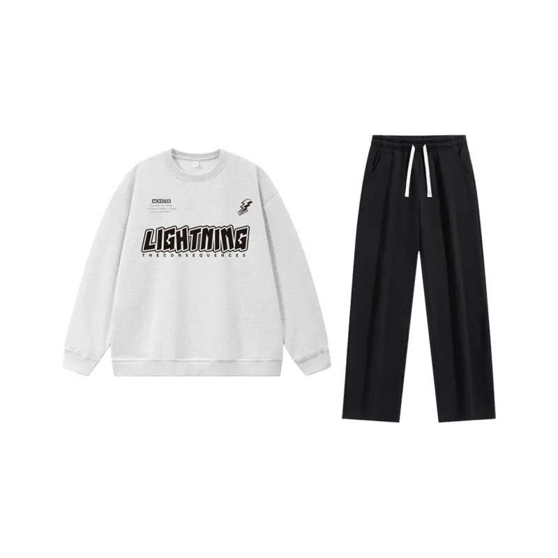 LIGHTNING MONSTER Sweatshirt Set Unisex-4