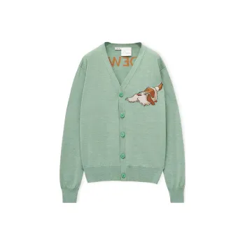 LOEWE SS23 Cashmere Sweater Women's Fennel Green