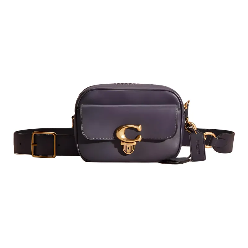 COACH Studio Glove Tanning Camera Bags Crossbody Bag Shoulder Bag Small Size Unisex Midnight Navy-0