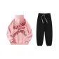Pink Top and Black Pants