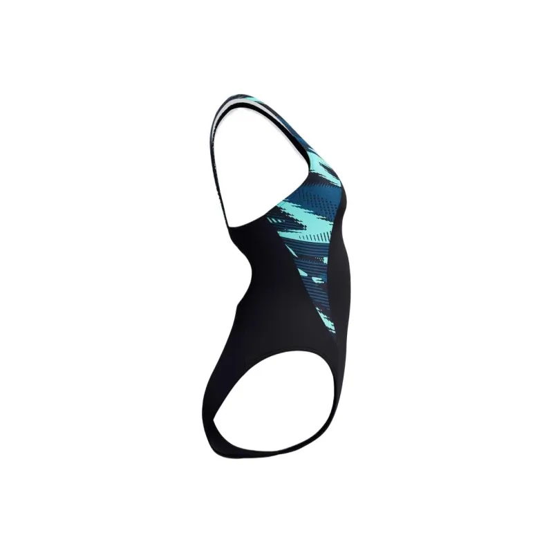 Speedo HyberBoom Splice Muscleback One piece Swimsuit Women's Dark Blue Green-3