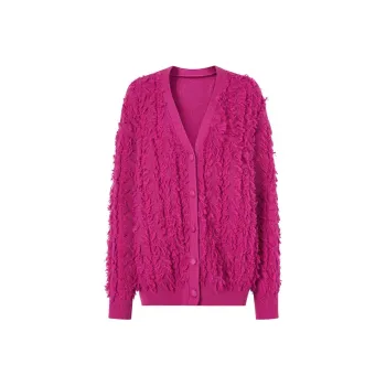 JZ Juzui Long Sleeved Knitwear Women's Peach Red