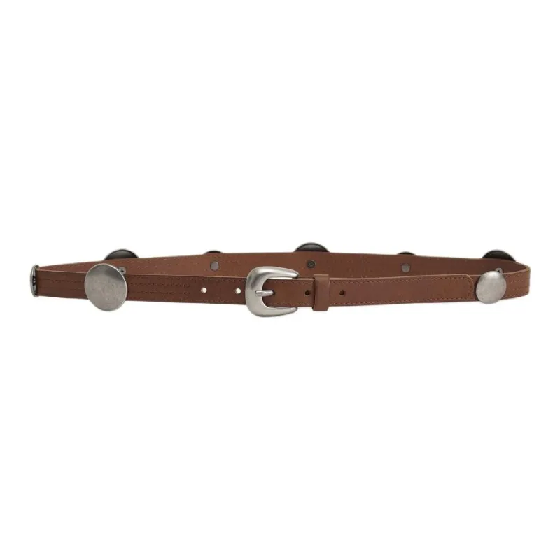 ZARA Leather Belts Women's Dark Brown -0