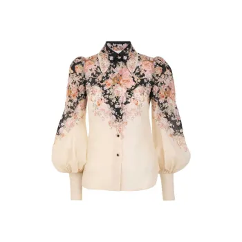 Zimmermann FW24 Shirt Women's Milk Tea Beige