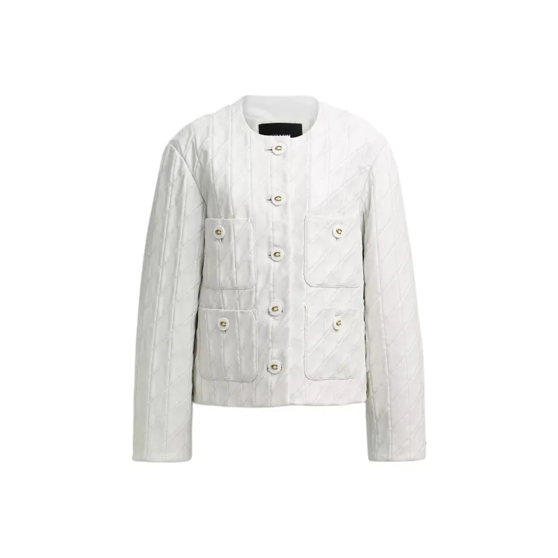 COACH Jackets & Coats Women's White-0