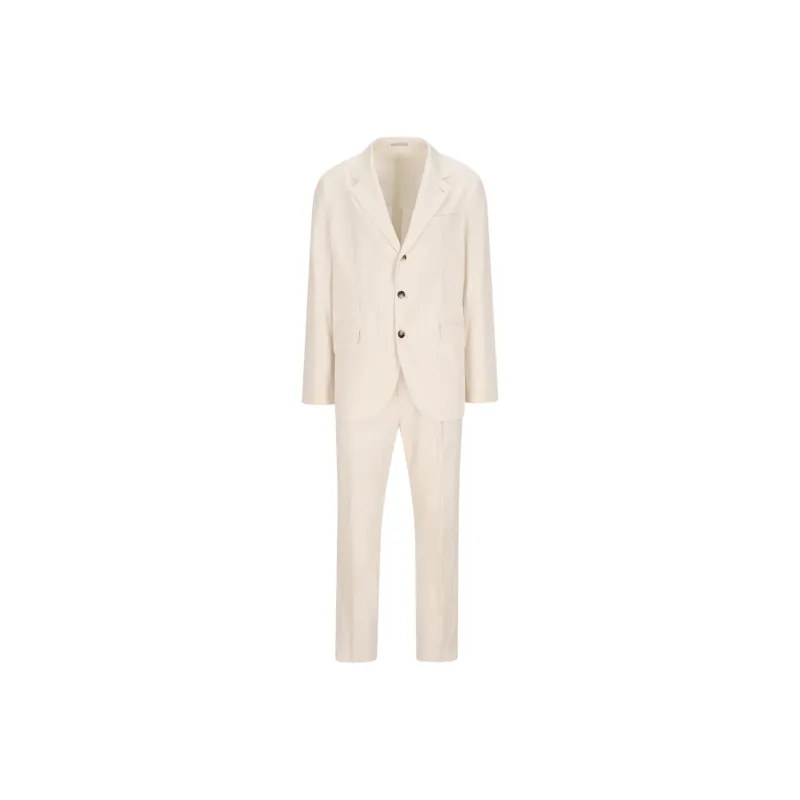 Brunello Cucinelli Business Suit Men's White-0