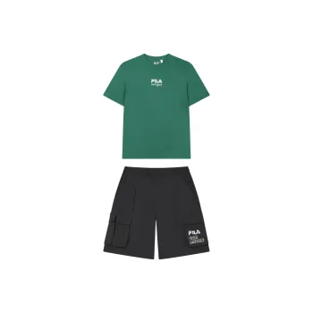 FILA Casual Sportswear Men Midsummer Green+Black