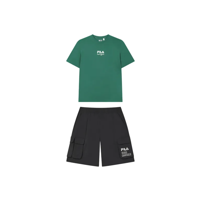 FILA Casual Sportswear Men Midsummer Green+Black-0