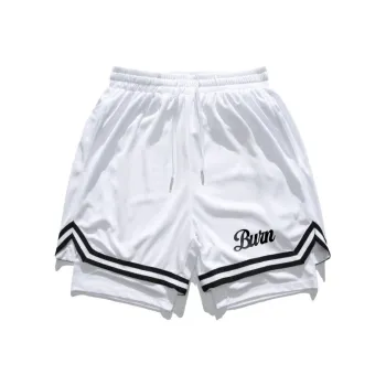 TBSM Basketball Shorts Unisex White