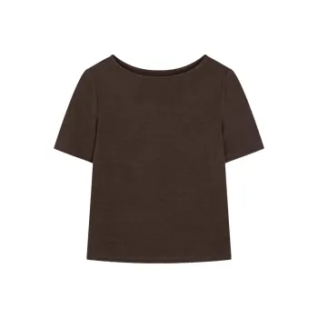 IHIMI Regular T Shirt Women's Dark Brown