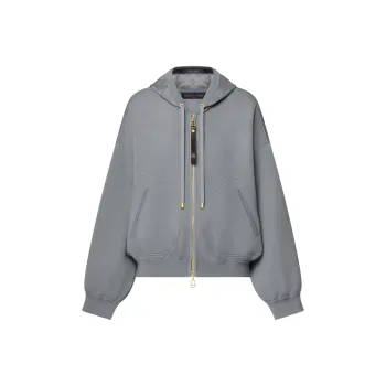 LOUIS VUITTON Monogram Accent Knit Hoodie