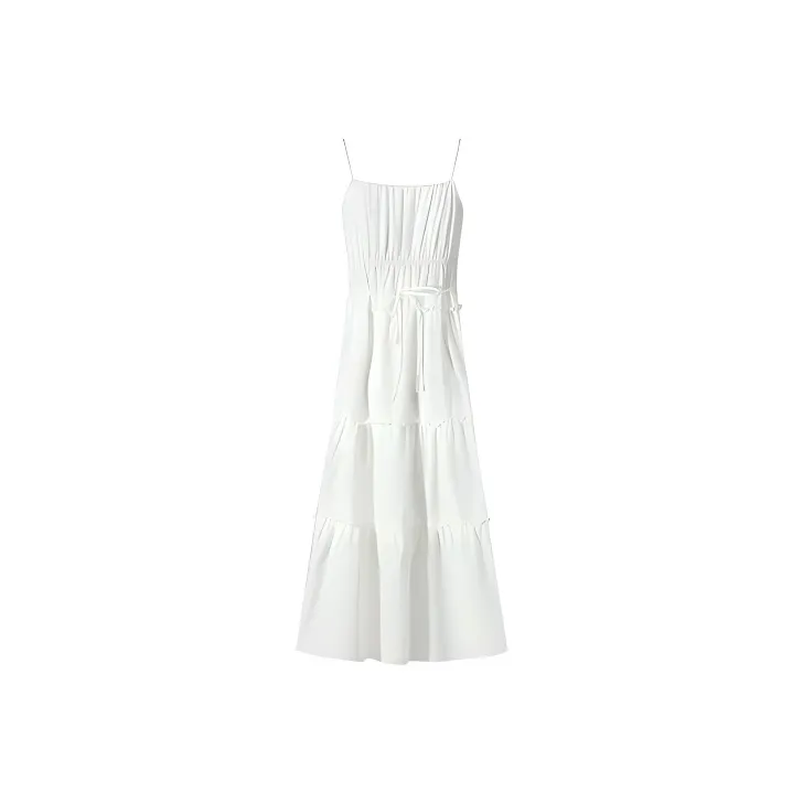 DOSOHEB Slip Dress Women's White-1
