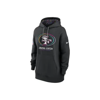 Nike San Francisco 49ers Crucial Catch Club Women's Nike Nfl Pullover Hoodie