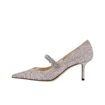 Jimmy Choo Bing Slim Heel High Heels 6.5cm Women's Silver