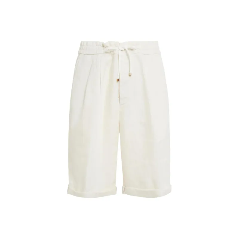 Brunello Cucinelli Linen Bermuda Shorts-1