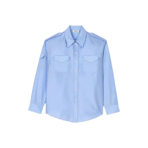 Sandro Long sleeve Satin Shirt