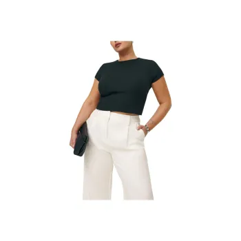 REFORMATION Muse Tee Es T-Shirt Women's Black