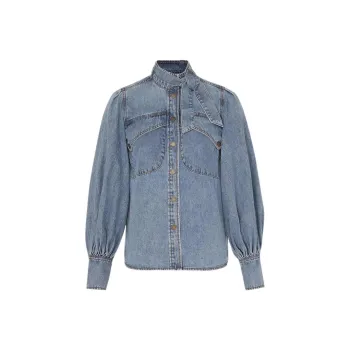 Zimmermann SS24 Shirt Women's Poseidon Blue