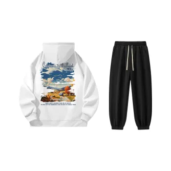 Small Columns Under The Sea Sweatshirt Set Unisex