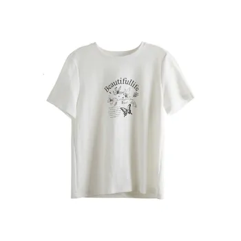 Olrain T-Shirts Women's Ecru