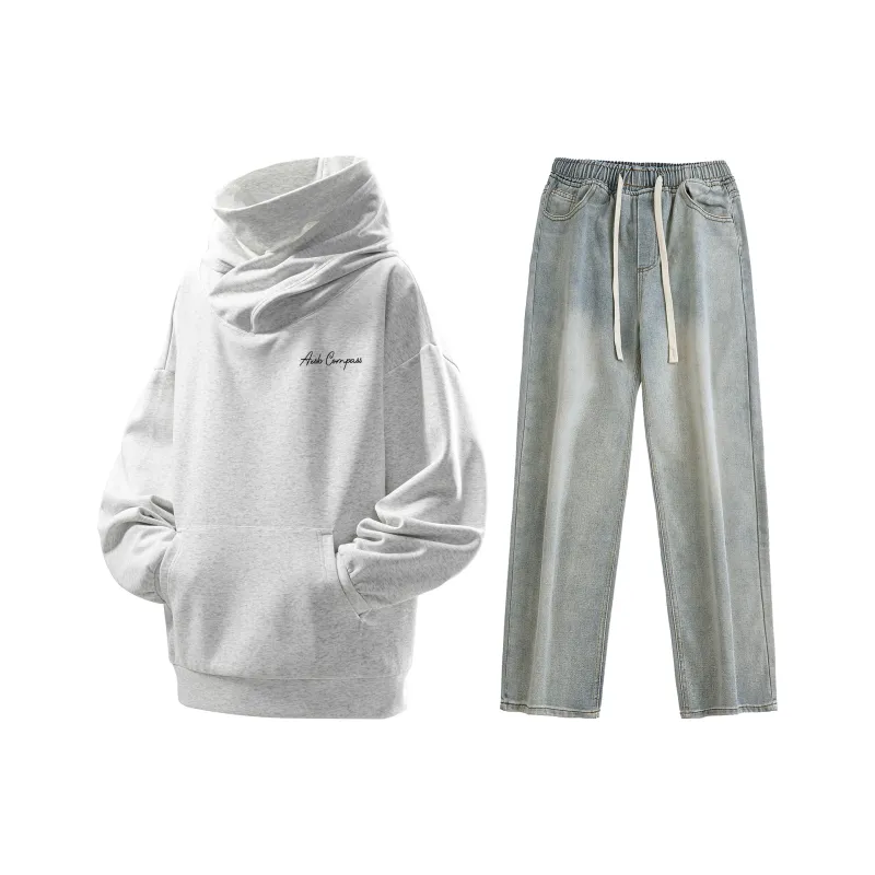 A.X.S.K Sweatshirt Sets Unisex-30