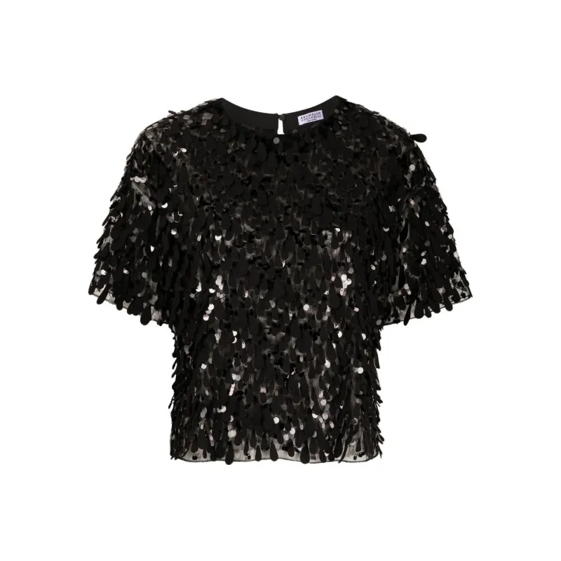 Brunello Cucinelli T Shirts Women's Black-0