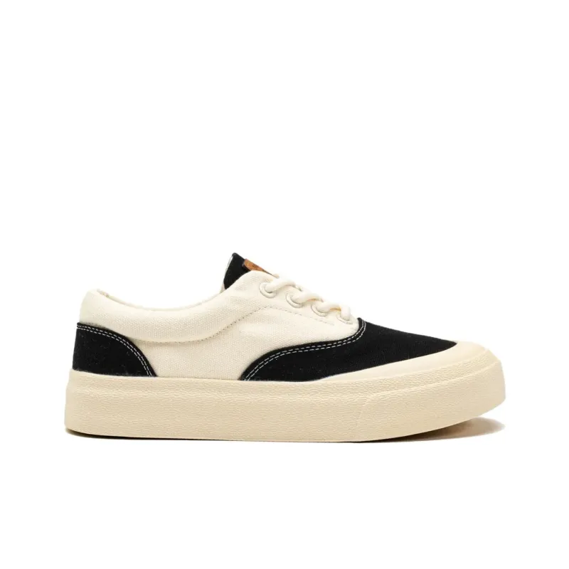 Dafu Leaps Forward Breathable Lightweight Low Top Canvas Shoes Women's Beige Black-1