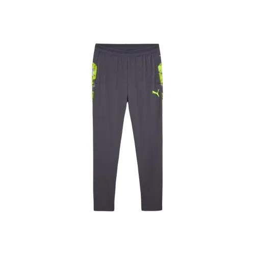 PUMA IndividualCUPFootball Pants Soccer Bottom Men's Galaxy Gray