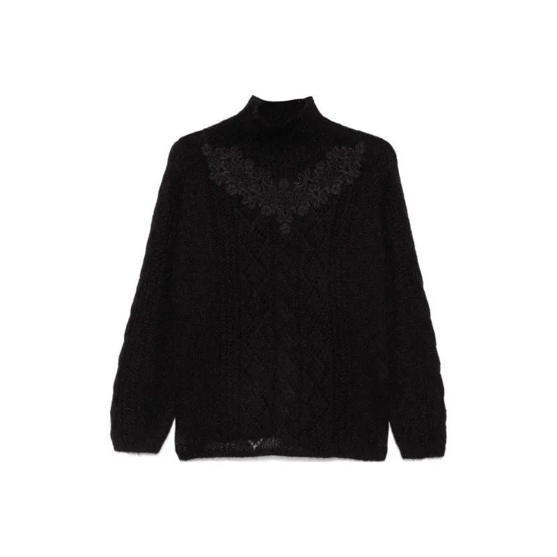 Twinset Lace detail Sweater-0