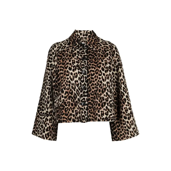 GANNI Jacket With Animal Print-0