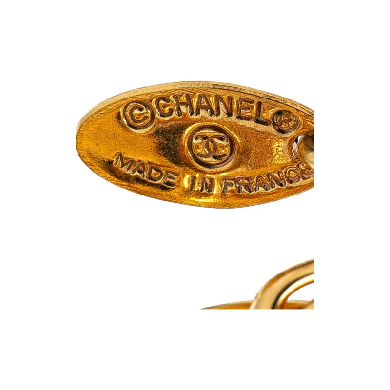CHANEL 1970 1980 Plated 31 Rue Cambon Pendant Necklace Costume Necklace-1