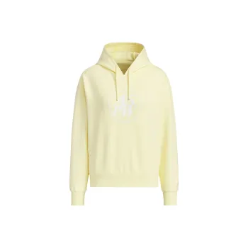 Adidas Lounge FW24 ELEVATED DOUBLEKNIT HOODIE Sweatshirt Women's Yellow