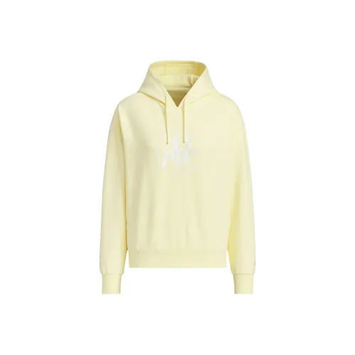 Adidas Lounge FW24 ELEVATED DOUBLEKNIT HOODIE Sweatshirt Women's Yellow