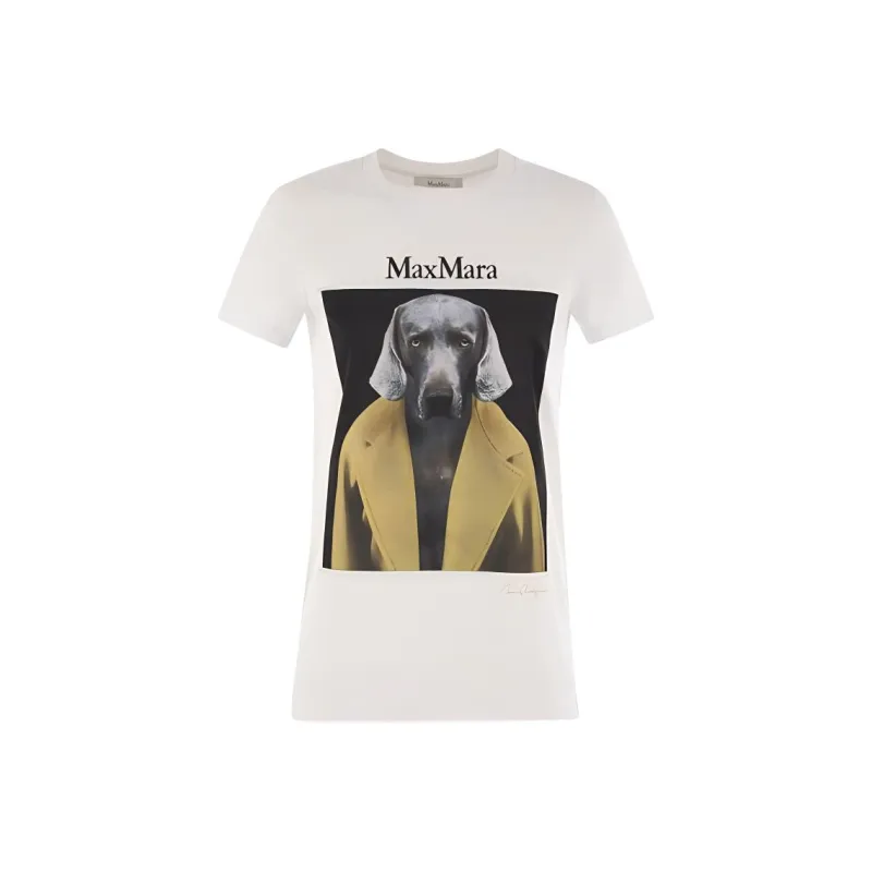 MaxMara Graphic Printed Crewneck T Shirt-0