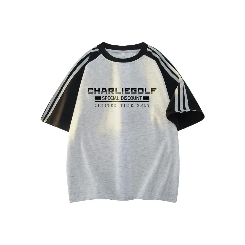 CHARLIE GOLF T Shirt Unisex Black & White-8