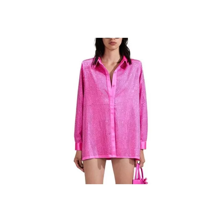 Self portrait SS23 Shirts Women's Neon Pink-0