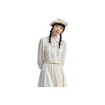 ZIHAN Shirts Women's Beige Gold