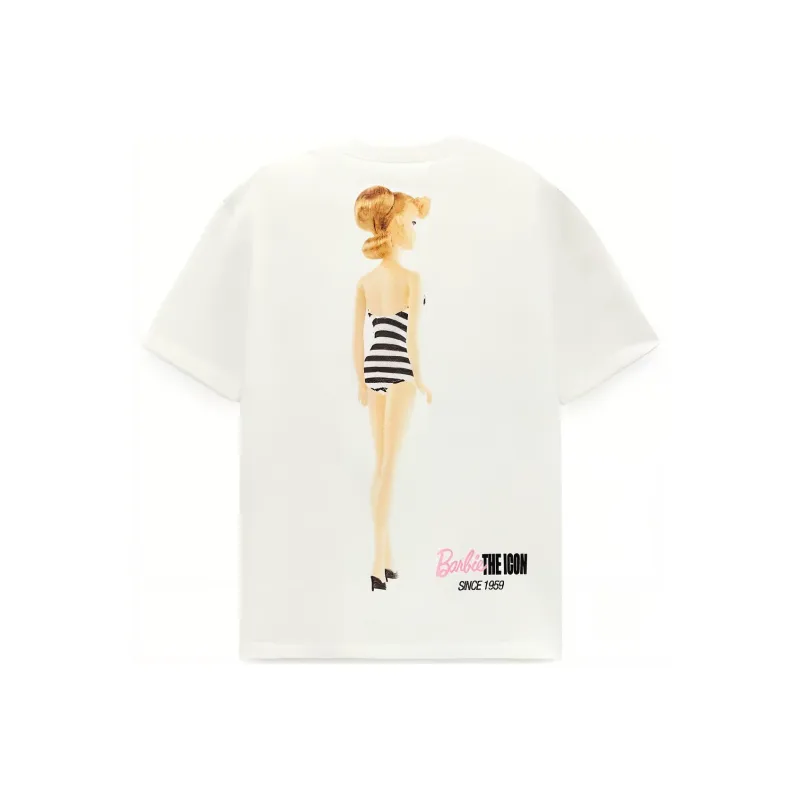 Barbie X ZARA X Barbie Co-brand T-Shirts Women's White-0