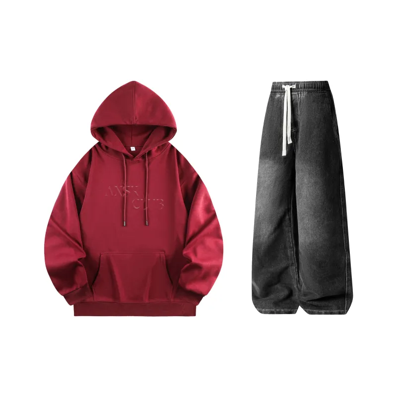 A.X.S.K Sweatshirt Sets Unisex-16