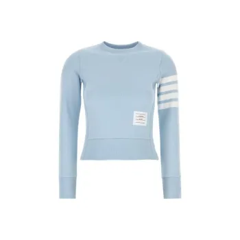 THOM BROWNE 4-Bar Stripe Crewneck Sweatshirt