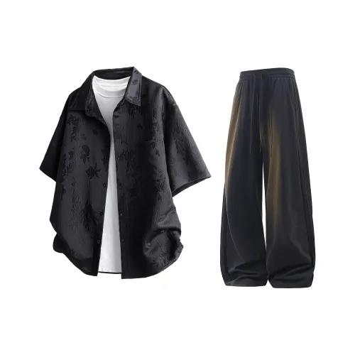 Casual Shorts and T Shirt Two Piece Suit