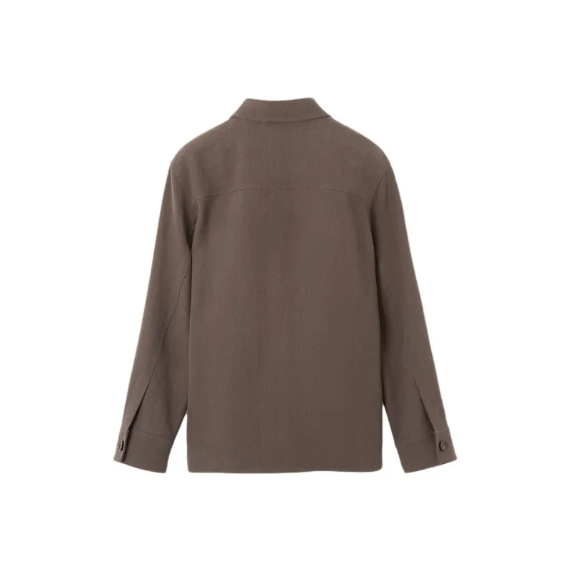 Loro Piana SS25 Jackets & Coats Men's Dark Teak Wood Color-1