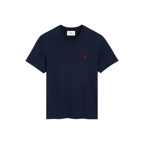 AMIPARIS Paris Ami De Coeur Logo Embroidered Crewneck T Shirt