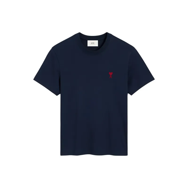 AMIPARIS Paris Ami De Coeur Logo Embroidered Crewneck T Shirt-0