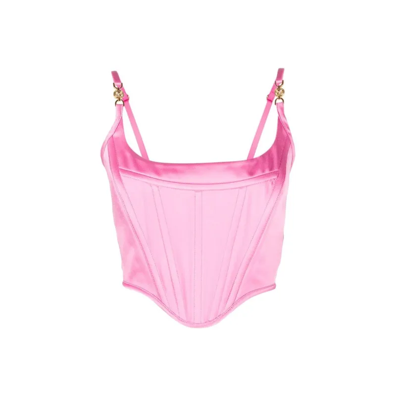 VERSACE Medusa '95 Satin Corset Top-0