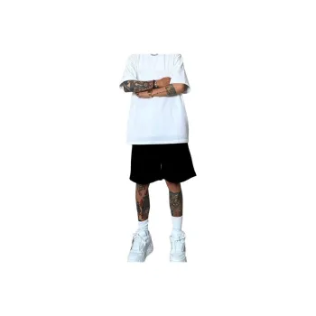 CORNILOT Casual Shorts Unisex White Heather Gray