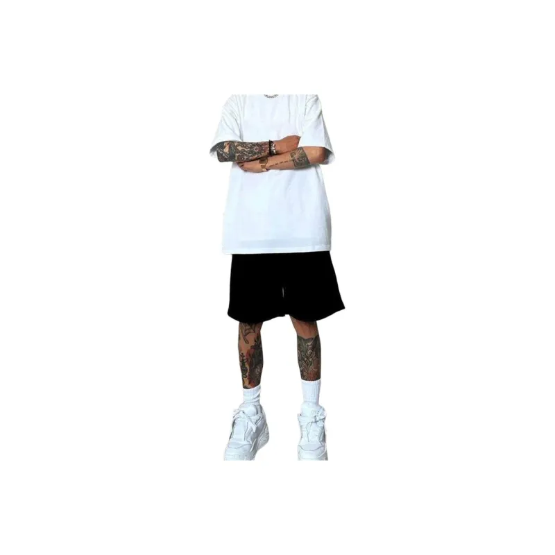 CORNILOT Casual Shorts Unisex White Heather Gray-0