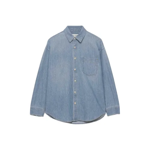 ARITZIA Denim Forum The '80s Comfy Denim Shirt Shirt Women's Vintage Blue